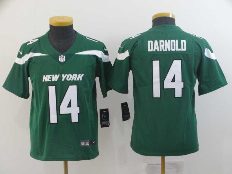 Youth Nike Jets 14 Sam Darnold Green New 2019 Vapor Untouchable Limited Jersey